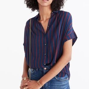 Madewell central drapery shirt in Cornelia stripe